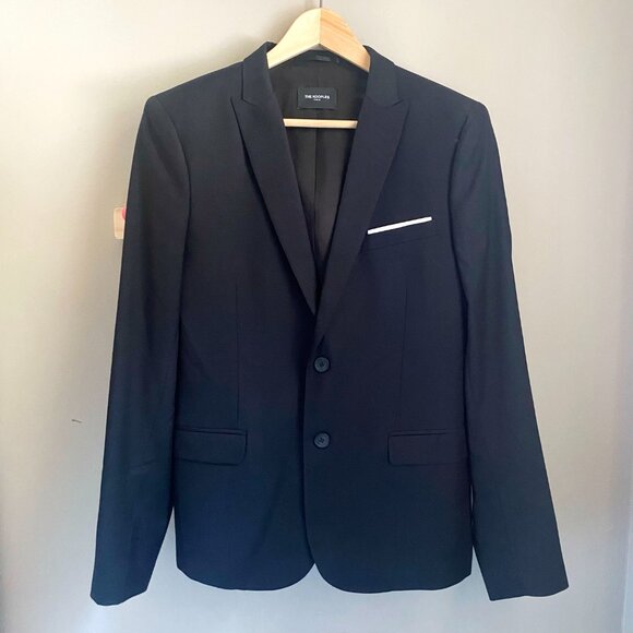 NWT The Kooples Black 100% Wool Tailor Super 100 Fitted Suit Jacket - Picture 5 of 9